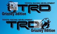 TRD Grizzley Edition custom Toyota Racing Development off-road Tacoma Tundra FJ Cruiser sticker sticker in alle kleuren
 2