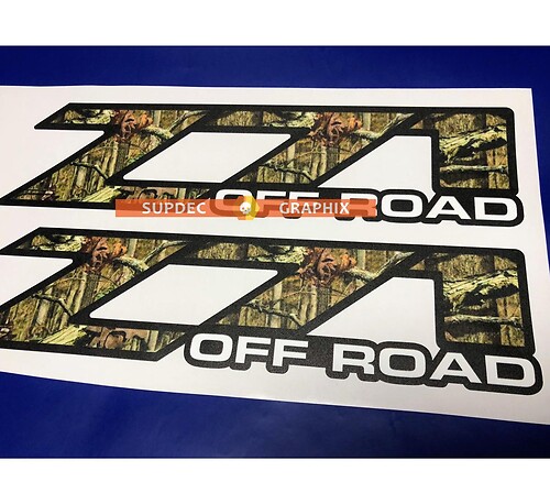 Z71 camo boom off-road stickers Stickers Vinyl past op Chevy Z71 GMC

