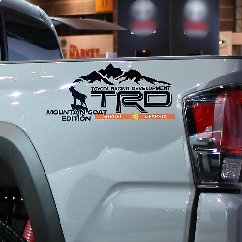 TRD Goat Edition Portier Vinyl Decal Sticker voor Toyota Tundra