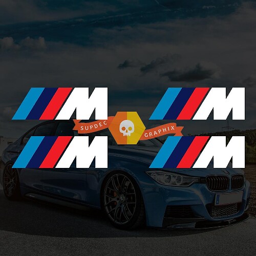 M Stijl Remklauw Vinyl Decals Set voor BMW Auto's