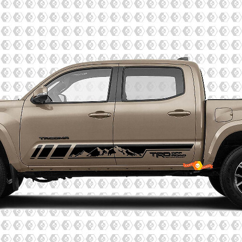 TRD Off Road stijl bergstreep zijvinylsticker voor Toyota Tacoma
