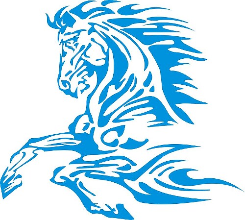 Tribal Horse — Vinylsticker (universeel)