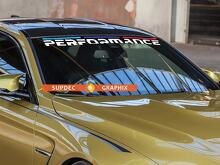 BMW M Performance nieuwe voorruit banner vinyl decal sticker 2 2