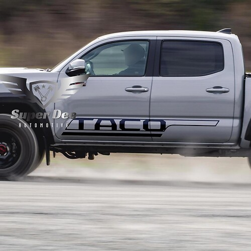TACO Streamline Stijl Zijkant Vinyl Decal Sticker voor Toyota Tacoma