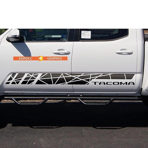 Side Rocker Panel Stripes Vinyl Sticker Sticker geschikt voor Toyota Tacoma TRD Line Style
