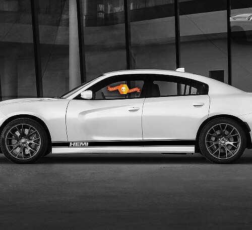 Dodge GT HEMI Stripe Rocker Panel Side Band Decal Sticker voor Daytona Mopar graphics
