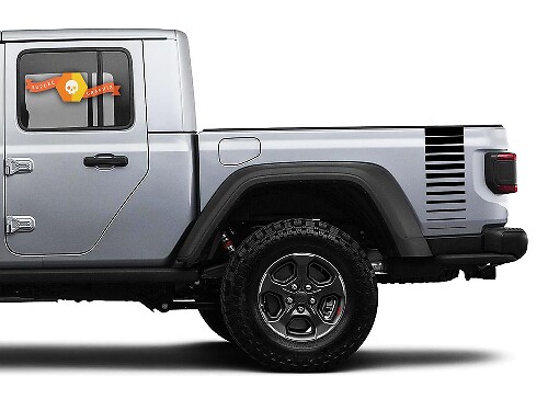 Strepenlijn Vinyl Grafische Decals Sticker Set voor Jeep Gladiator JT