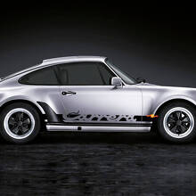 Carrera Lettering Strepen Zijdecal Sticker Voor Porsche 911 2