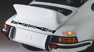 Porsche 911 Sticker met achterstreepletters
