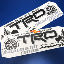 Toyota Racing Development TRD Backcountry editie 4X4 bed kant Bergen Kompas boom Grafische stickers stickers voor Tacoma 2016 - 2020
 2