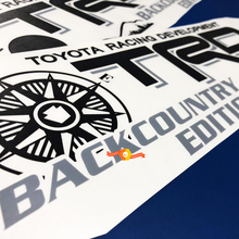 Toyota Racing Development TRD Backcountry editie 4X4 bed kant Bergen Kompas boom Grafische stickers stickers voor Tacoma 2016 - 2020
 3