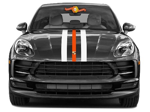 Motorkapstrepen Decal Sticker Voor Porsche Macan GTS