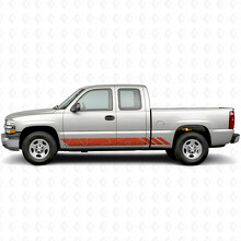 Topografische contour deur- en drempelpaneel vinylstrepen voor Chevrolet Silverado 1500 GMT800 1999-2007_4