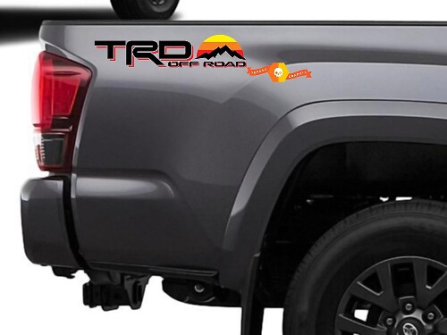 TRD Off Road Vintage Stijl Zij Vinyl Sticker voor Toyota Tacoma Tundra 4Runner