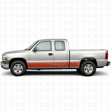 Trapvormige sleufdeurs- en zijkuipvinylstrepen voor Chevrolet Silverado 1500 GMT800 1999-2007_4