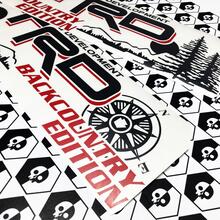 Toyota Racing Development TRD Backcountry editie 4X4 bed kant Bergen Kompas boom Grafische stickers stickers voor Tacoma 2016 - 2020 Zwart Rood
 2