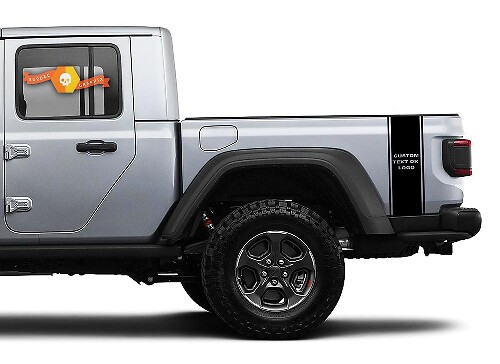 Aangepaste Vinyltekst Grafische Decals Streep Sticker 3 voor Jeep Gladiator JT