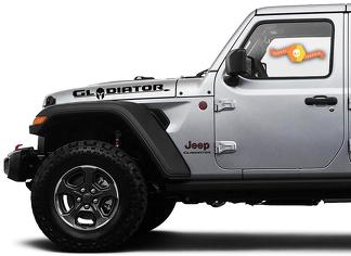 2 Jeep Hood Gladiator 2020 JT Vinyl Graphics-stickers
