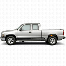 Parallelle Contour Deur- en Rockerpaneel Vinyl Strepen voor Chevrolet Silverado 1500 GMT800 1999-2007_2