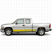 Parallelle Contour Deur- en Rockerpaneel Vinyl Strepen voor Chevrolet Silverado 1500 GMT800 1999-2007_3