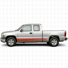 Parallelle Contour Deur- en Rockerpaneel Vinyl Strepen voor Chevrolet Silverado 1500 GMT800 1999-2007_4