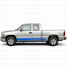 Parallelle Contour Deur- en Rockerpaneel Vinyl Strepen voor Chevrolet Silverado 1500 GMT800 1999-2007_5
