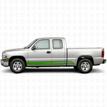 Parallelle Contour Deur- en Rockerpaneel Vinyl Strepen voor Chevrolet Silverado 1500 GMT800 1999-2007_6