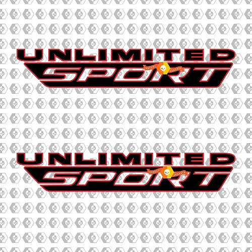 Jeep Wrangler JL Unlimited Sport Bed Side Vinyl Decal Sticker 2 kleuren
