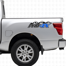 PRO-4X Mountain Bed Side Vinyl Decals Kit voor Nissan Titan 2016+_2