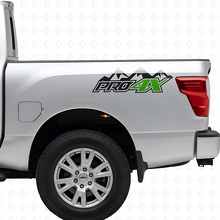 PRO-4X Mountain Bed Side Vinyl Decals Kit voor Nissan Titan 2016+_3