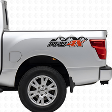PRO-4X Mountain Bed Side Vinyl Decals Kit voor Nissan Titan 2016+_4
