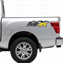 PRO-4X Mountain Bed Side Vinyl Decals Kit voor Nissan Titan 2016+_5