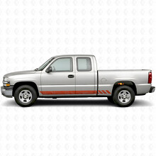 Topografische Band Deur- & Rocker Paneel Vinyl Strepen voor Chevrolet Silverado 1500 GMT800 1999-2007_4
