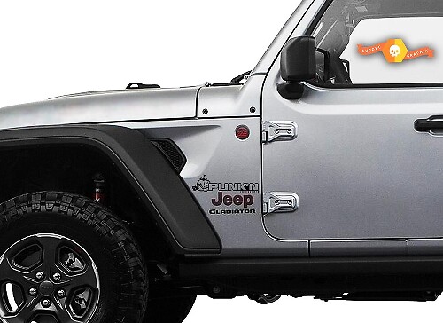 Punk'n Edition spatbord vinyl decalset voor Jeep Wrangler & Gladiator