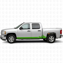 Mountain Range Deur- & Rokerpanelen Vinyl Strepen voor Chevrolet Silverado 1500 GMT900 2007-2013_6