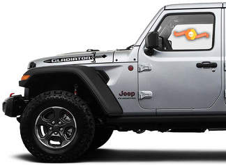 2 Jeep Hood Gladiator 2020 JT zwaard Vinyl Grafische stickers sticker
