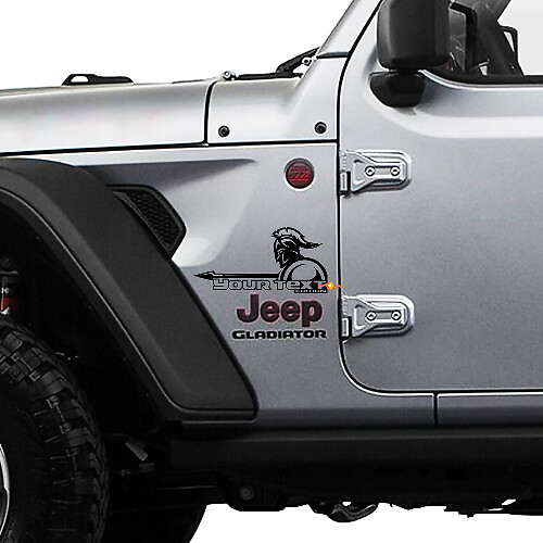 Jeep Wrangler Gladiator Spatbord speerzwaard Wrangler JL JLU JT Vinylstickerstickerset
