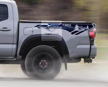 TRD 4x4 Mountains Bedside Vinyl Decal Sticker voor Toyota Tacoma 2013-2020_2