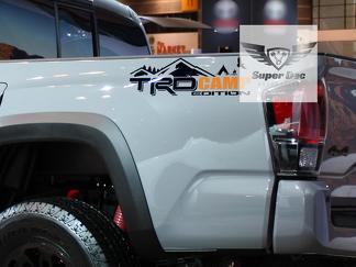 TRD 4x4 PRO Sport Off Road Camp Edition Mountains Forest Side Vinyl Stickers Sticker geschikt voor Tacoma Tundra 4Runner
