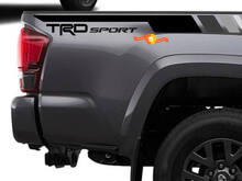 Paar TRD Sport PRO Off Road Grijze kleuren strepen voor Tacoma Side Vinyl Stickers Sticker geschikt voor Toyota Tacoma 2005-2020
 2