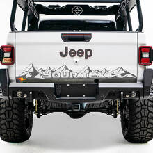 Aangepaste tekst bergstijl achterklep vinylsticker voor Jeep Gladiator JT_2