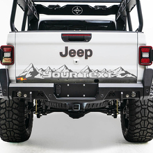 Bed achterklep Jeep Wrangler JL JLU jls jts Gladiator Rubicon Mountains Vinyl Sticker sticker voor 2018-2021
 2