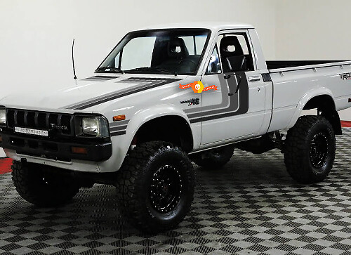 Vintage vinyl decal kit met drie zijstrepen voor Toyota Hilux