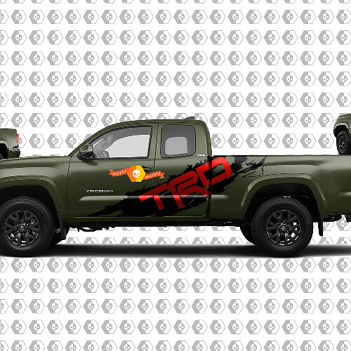 TRD modderspat zij vinyl decal sticker voor Toyota Tacoma