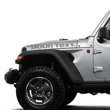 Aangepaste tekst motorkap vinylstickers voor Jeep Gladiator JT_2
