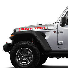 Aangepaste tekst motorkap vinylstickers voor Jeep Gladiator JT_3