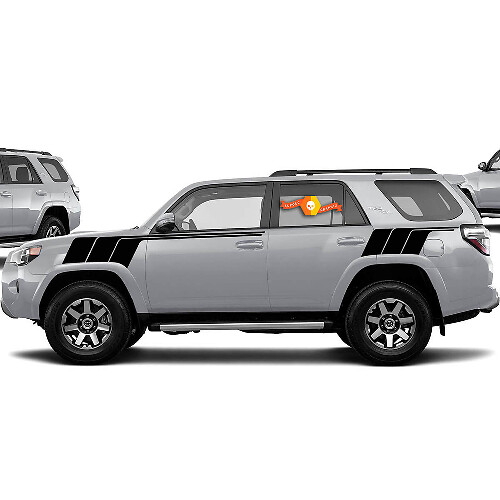 Retro Stijl Strepen Zij Vinyl Decal Sticker voor Toyota 4Runner