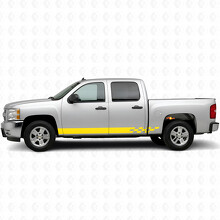 Geblokte Lightning Deur- en Dorpel Vinyl Strepen voor Chevrolet Silverado 1500 GMT900 2007-2013_3