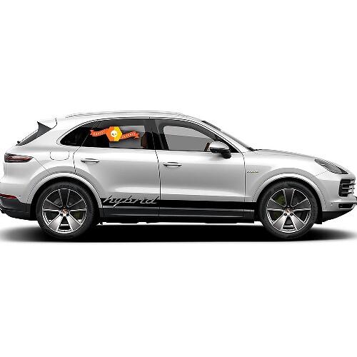 Porsche Cayenne hybride zijstrepen sticker sticker 2020
