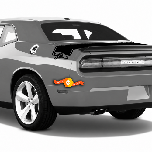 T/X Wraparound Trunk Band Kit Achterspatbord Kofferbak Vinylsticker voor Dodge Challenger 2008-2014